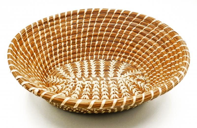 OVAL PINE NEEDLE BASKET