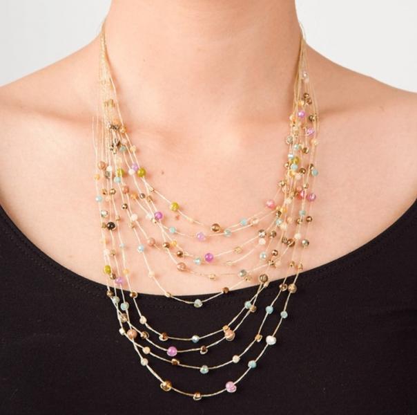 PINKS FLOATING NECKLACE