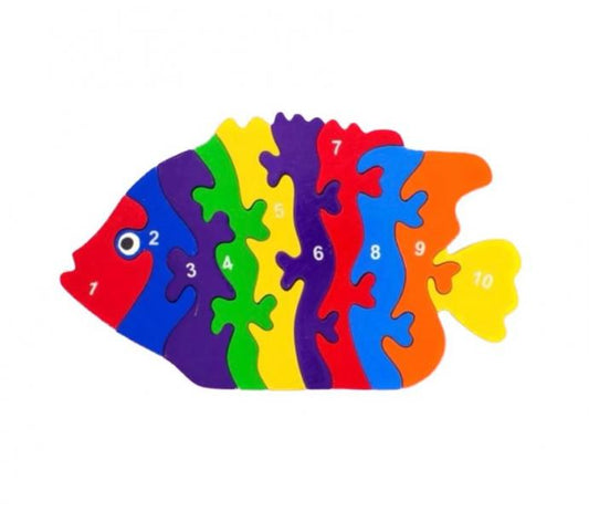 FISH PUZZLE - COLORS & NUMBERS