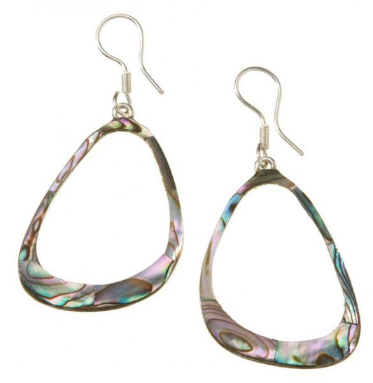 ABALONE HOOP EARRINGS