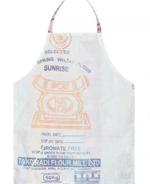 REVERSIBLE BATIKED FLOUR SACK APRON