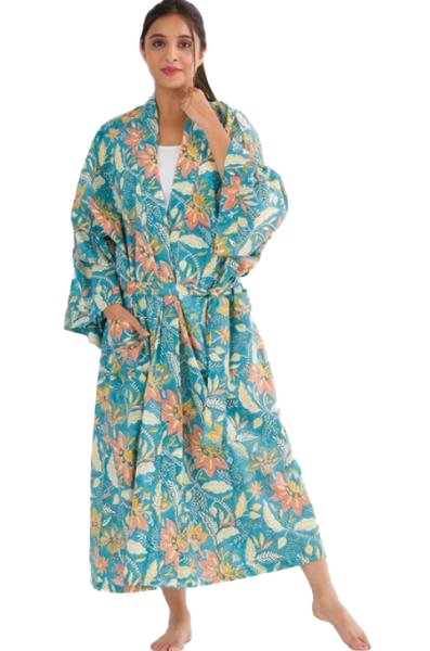 TURQUOISE LAYLA ROBE