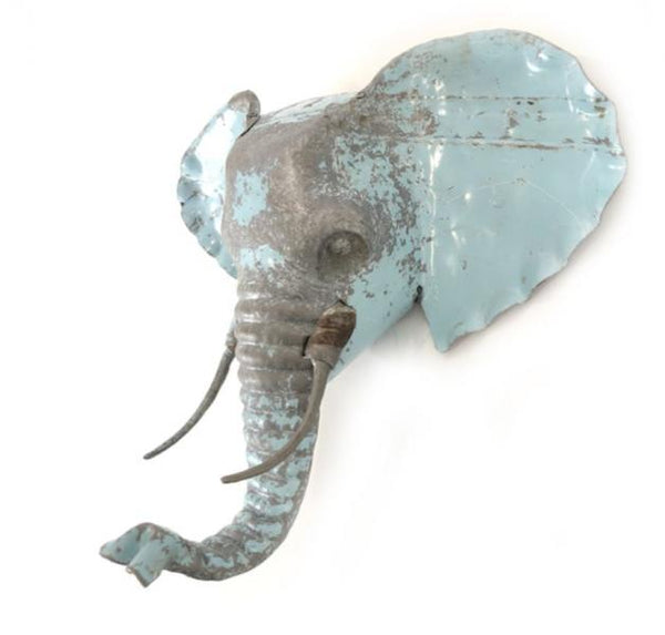 RECYCLED METAL ELEPHANT MASK