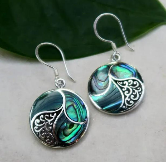 STERLING SILVER SCROLLWORK EARRINGS