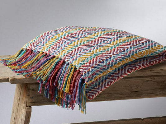 RAINBOW UPCYCLED COTTON THROW