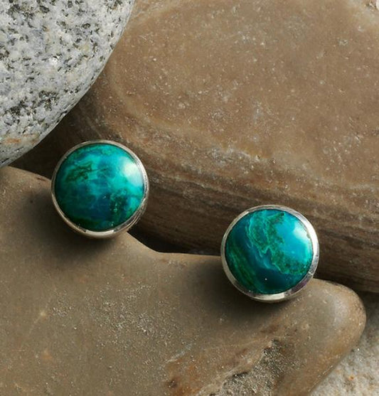 STERLING TURQUOISE STUDS