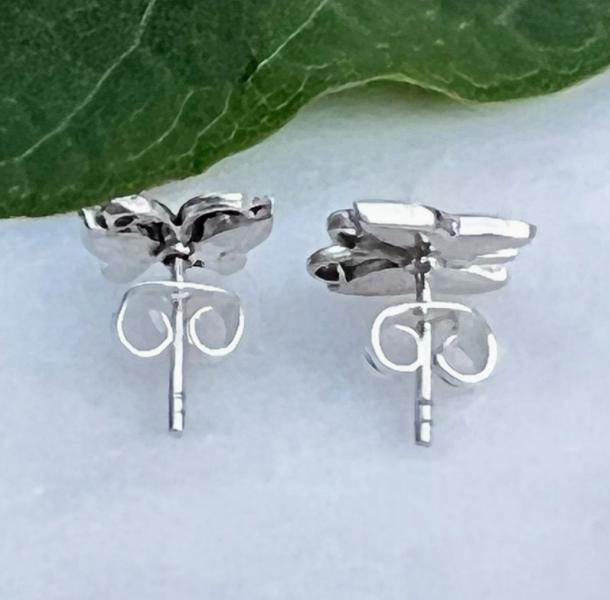 STERLING ABALONE BUTTERFLY STUDS