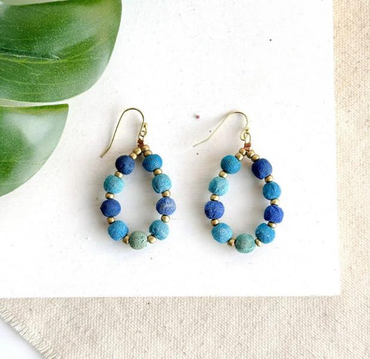 AZURE TEARDROP EARRINGS