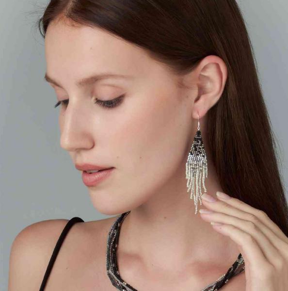 SILVER CHANDELIER EARRINGS