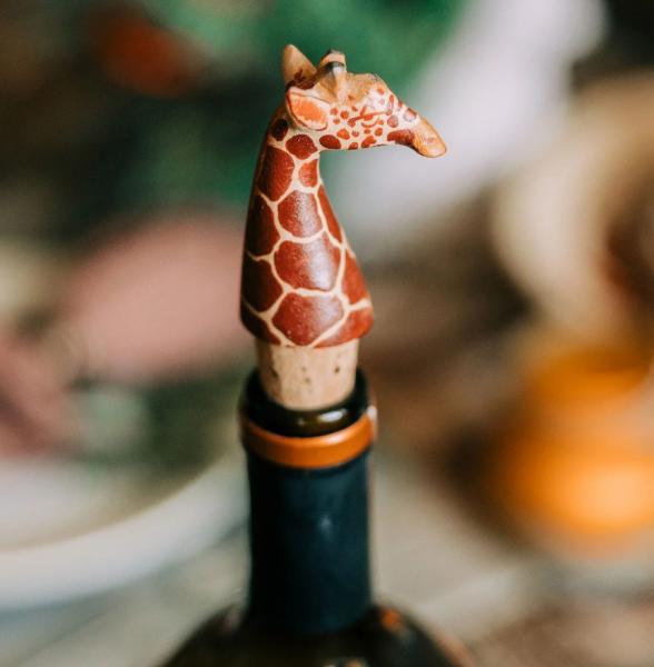 GIRAFFE BOTTLE TOPPER