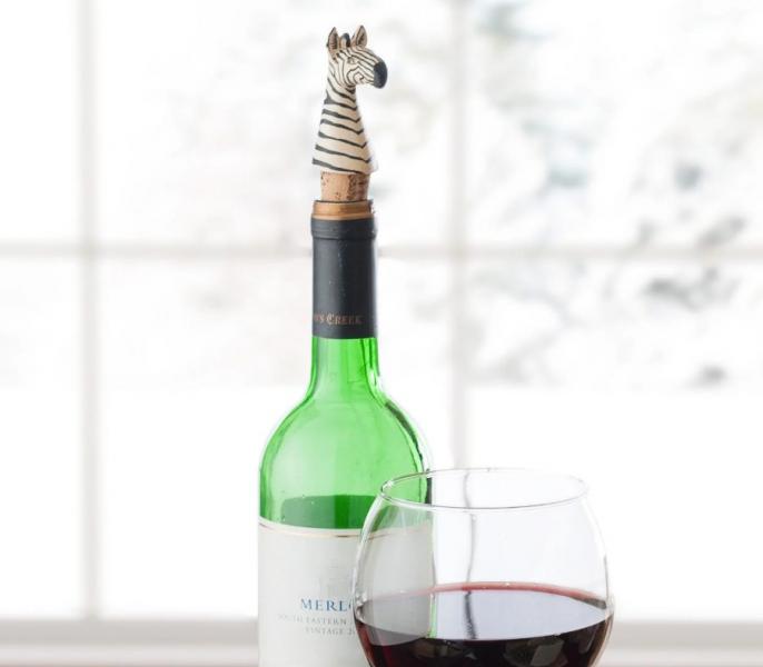 ZEBRA BOTTLE STOPPER